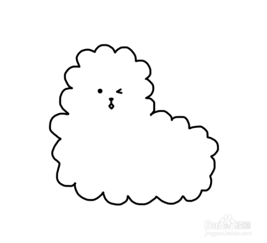 卡通简笔画：小绵羊简笔画
