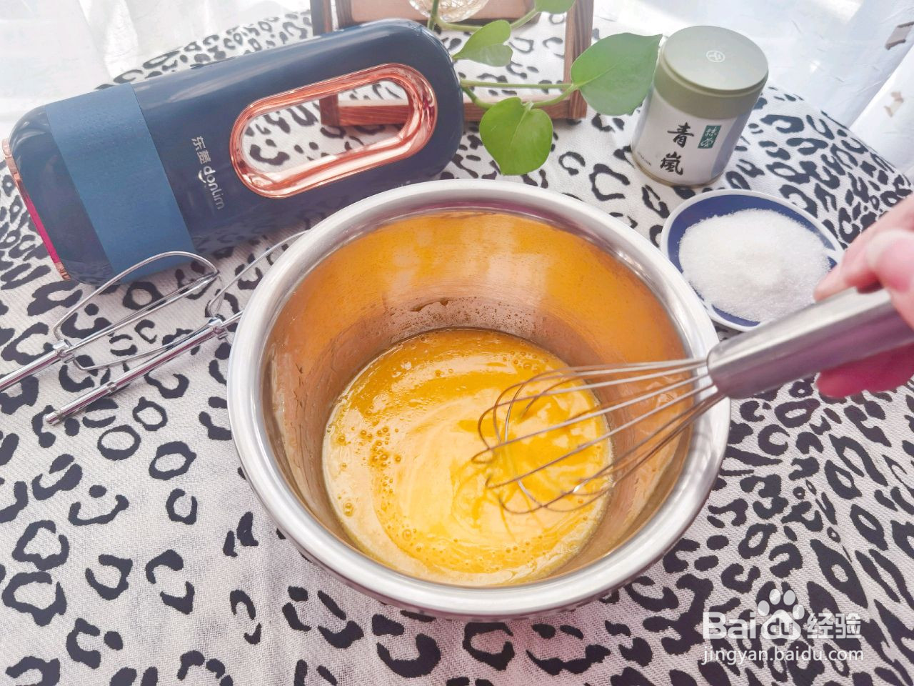 抹茶戚风蛋糕的做法