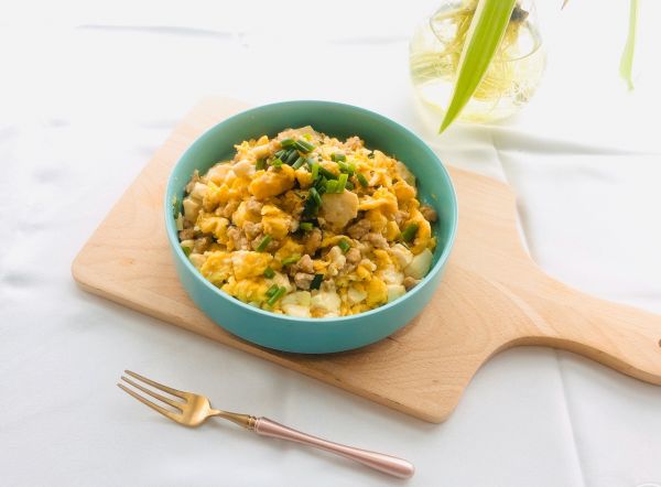 豆腐肉糜炒鸡蛋