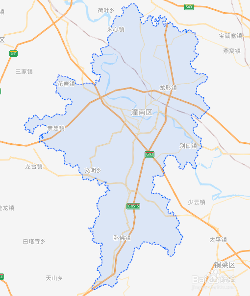 潼南城区地图高清版图片