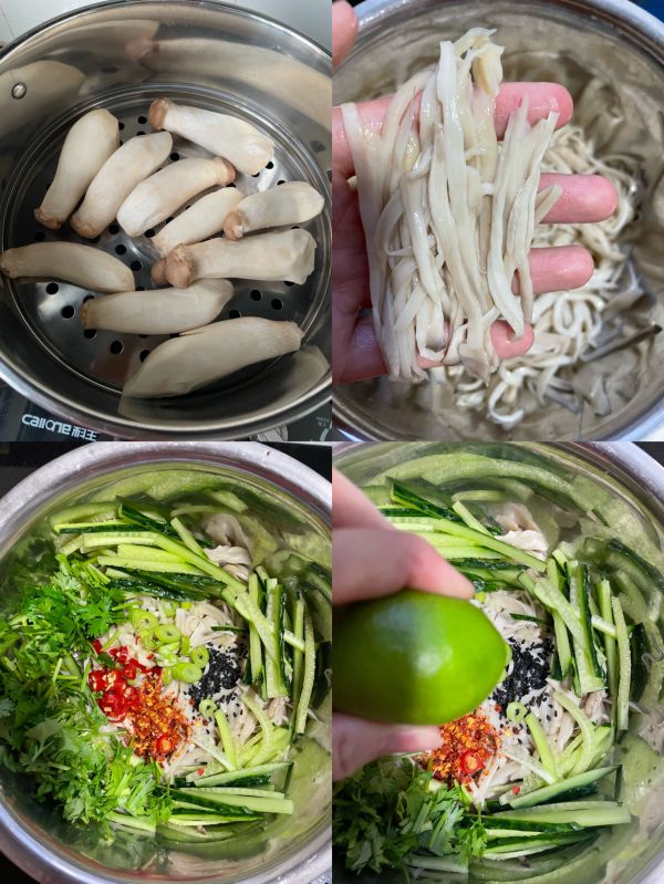 凉拌手撕杏鲍菇