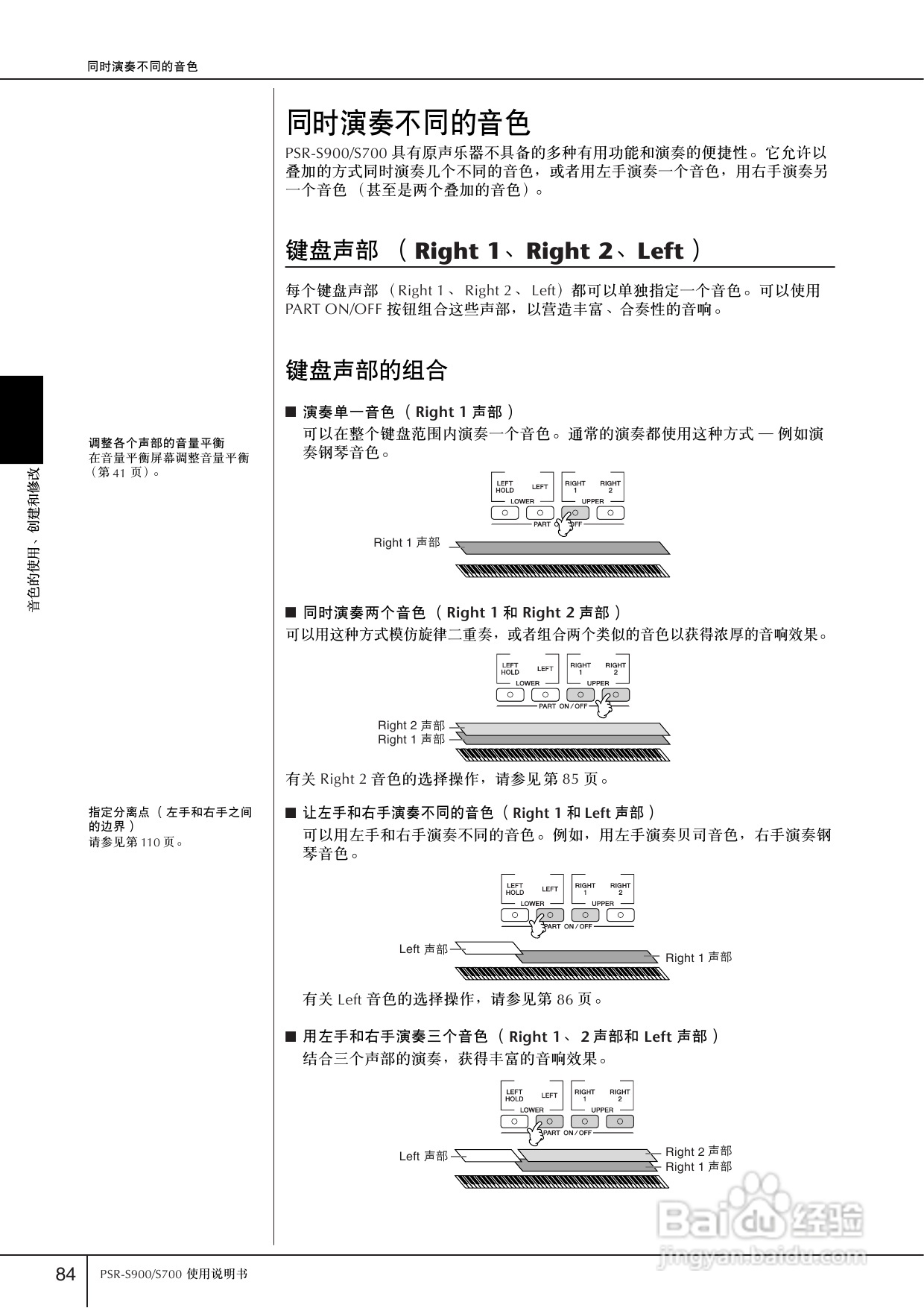 雅马哈PSR-S700电子琴使用说明书:[5]