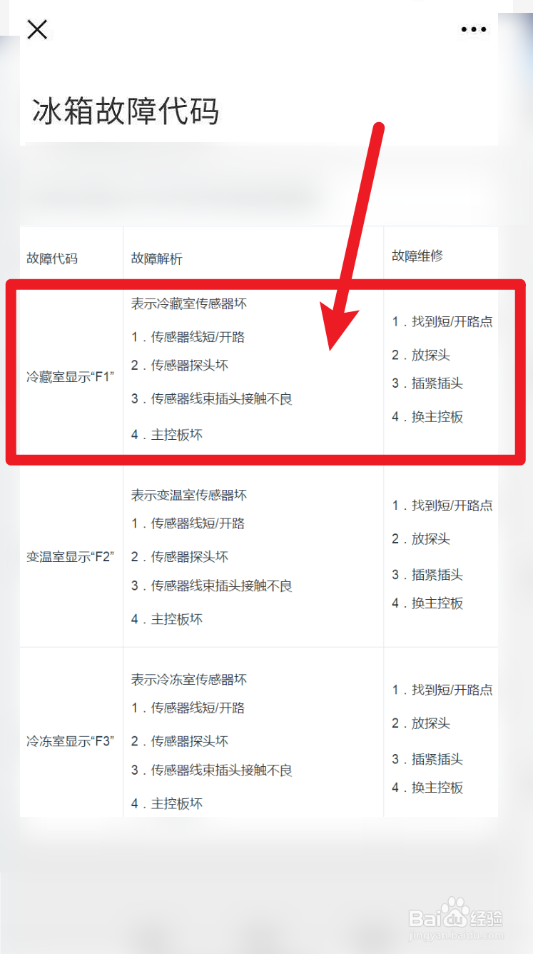 冰虎车载冰箱f1故障怎么清除