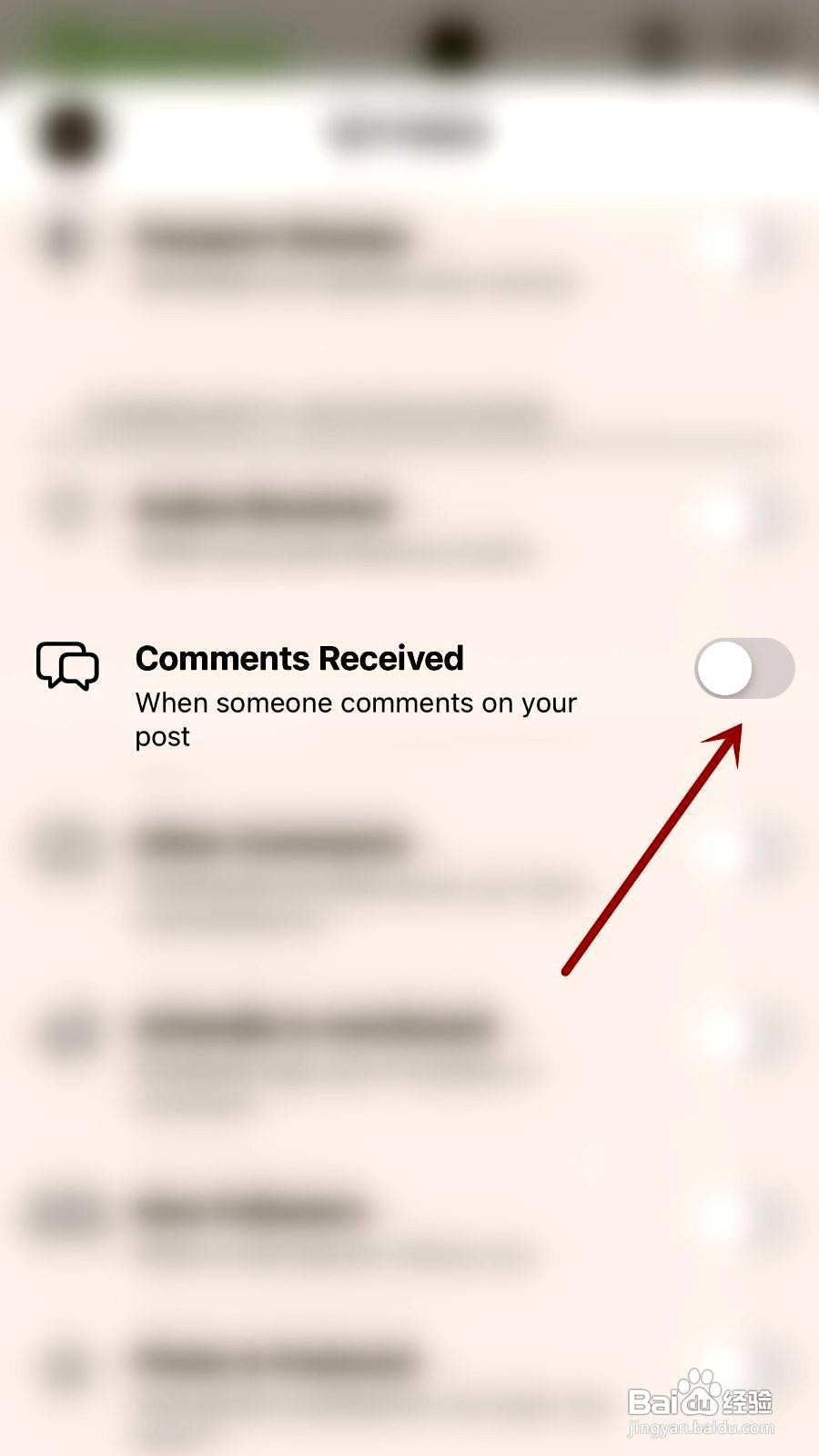 Hipstamatic应用打开Comments Received的步骤