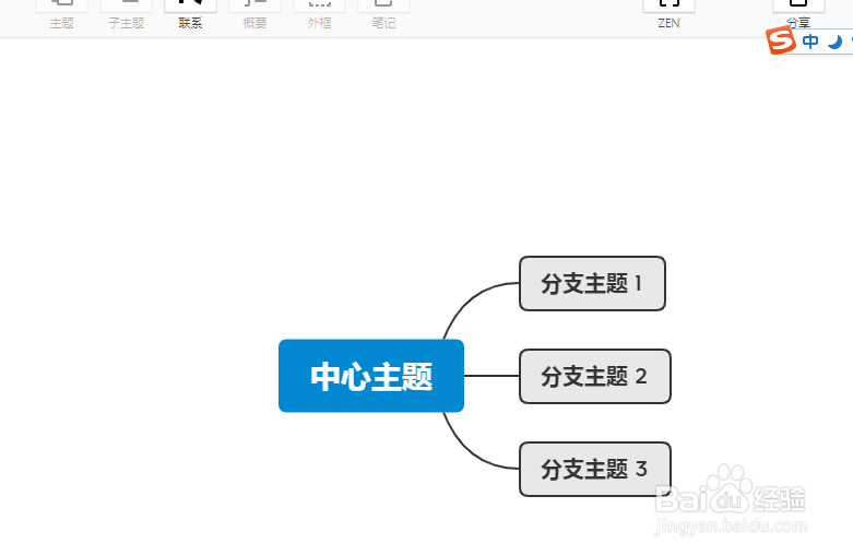 xmind怎么对主题添加上外框