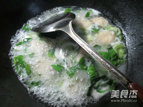 虾仁青菜面疙瘩