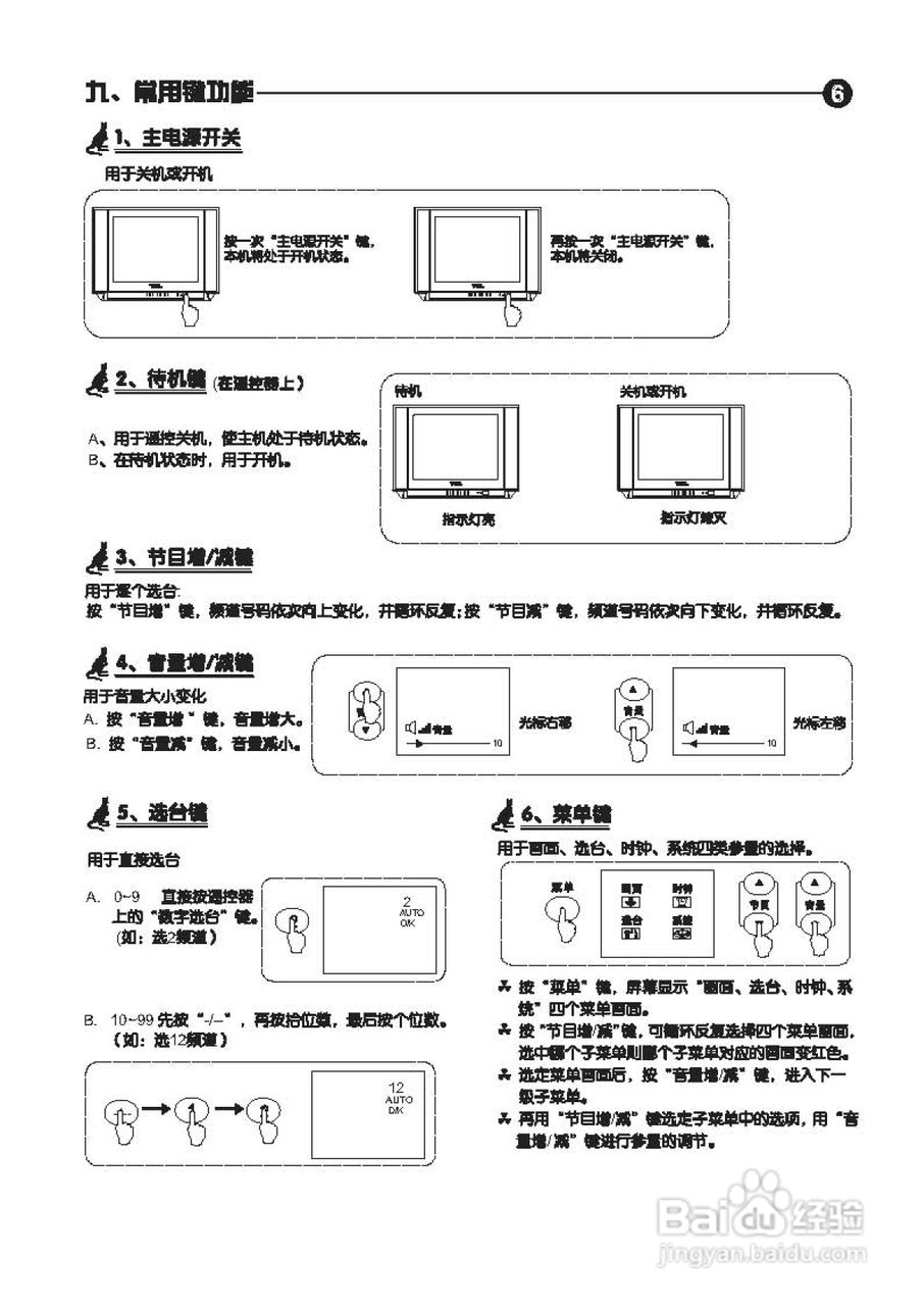 tcl王牌2116eg彩电使用说明书