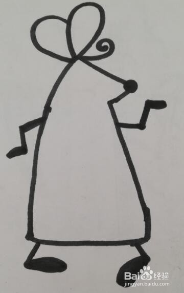 小老鼠的画法 小老鼠 的简笔画