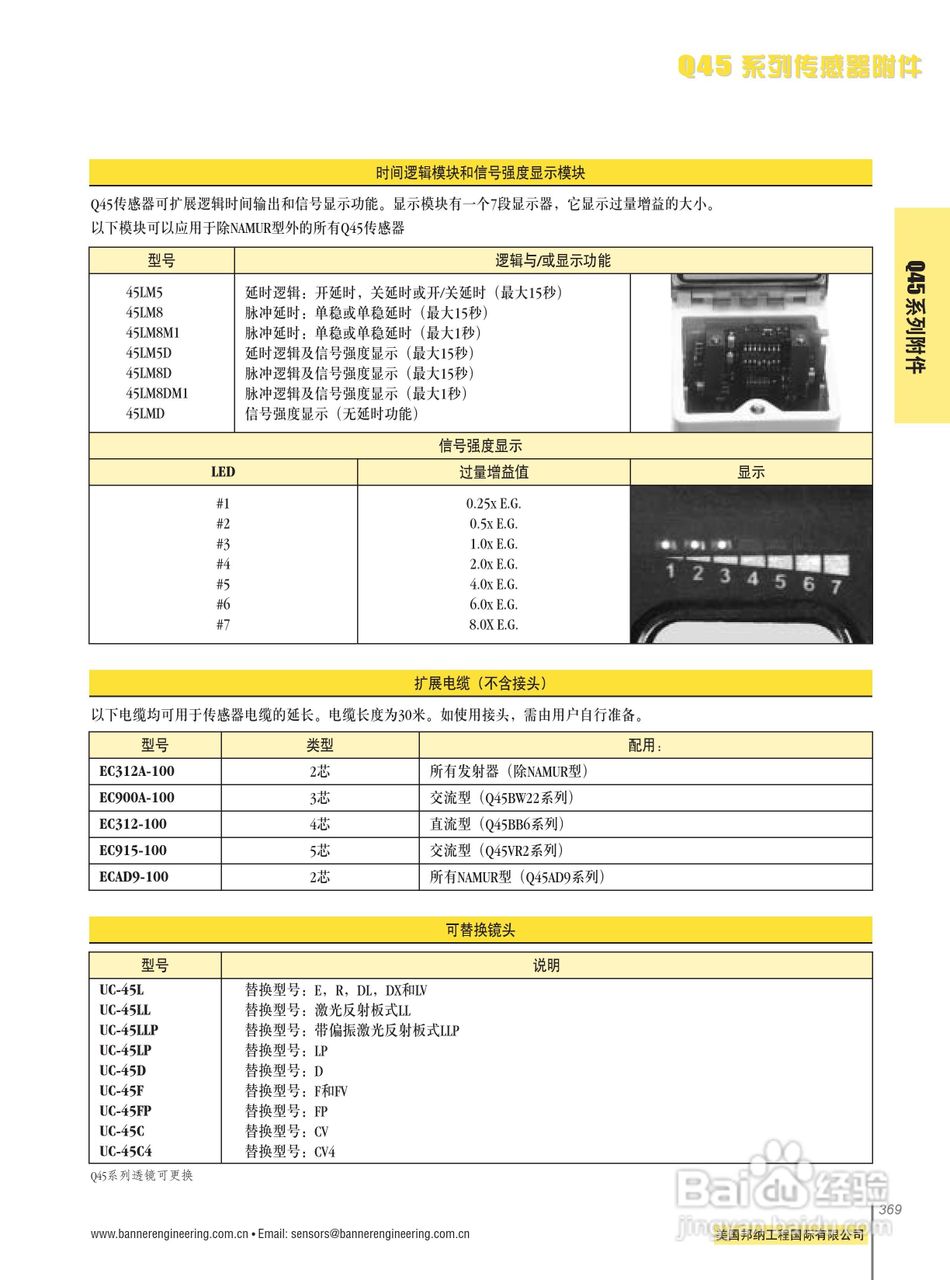 Banner Q45BW13DQ型传感器使用说明书:[4]