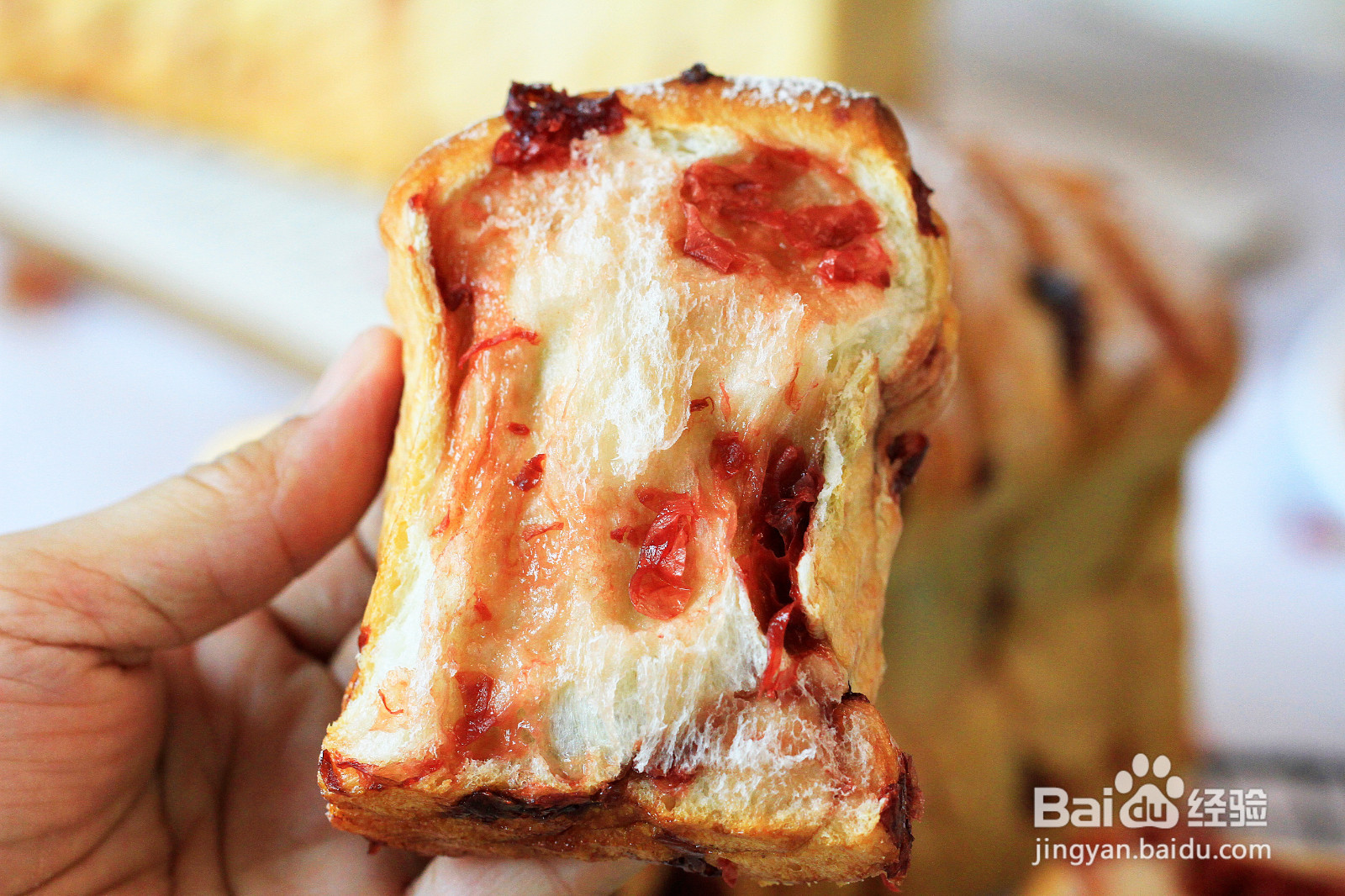 玫瑰酱手撕甜吐司的做法
