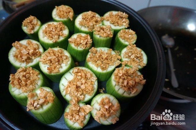 金蒜蒸丝瓜的做法