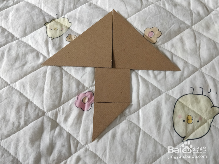 用七巧板怎么拼一只飞在空中的风筝呢？