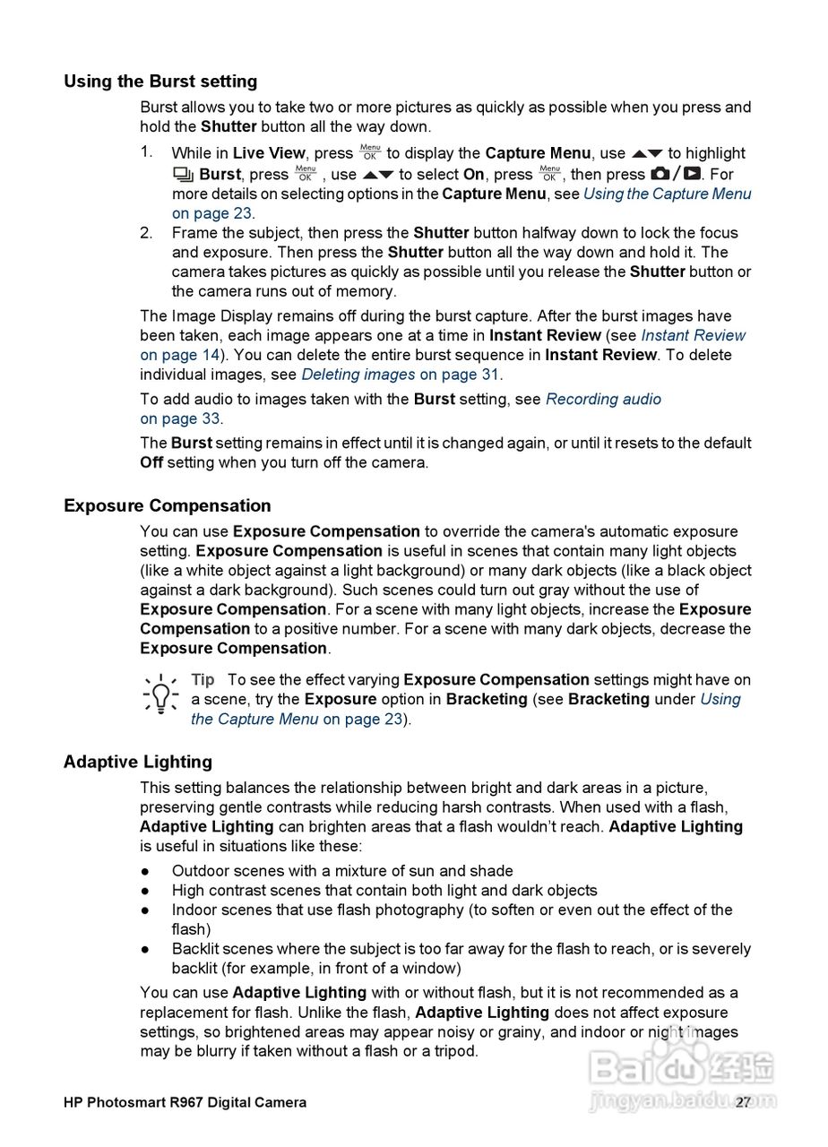 惠普Photosmart R967数码相机使用说明书:[3]