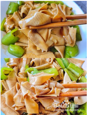 尖椒炒豆皮灵魂汤汁