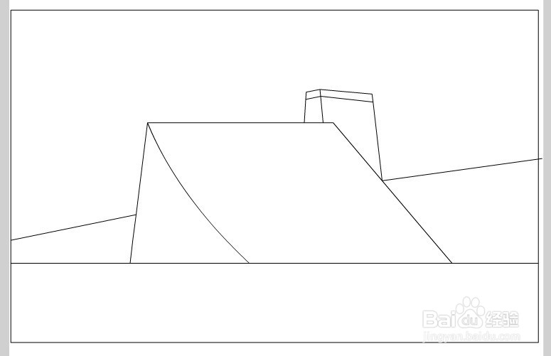 flash绘制一个落地房子场景