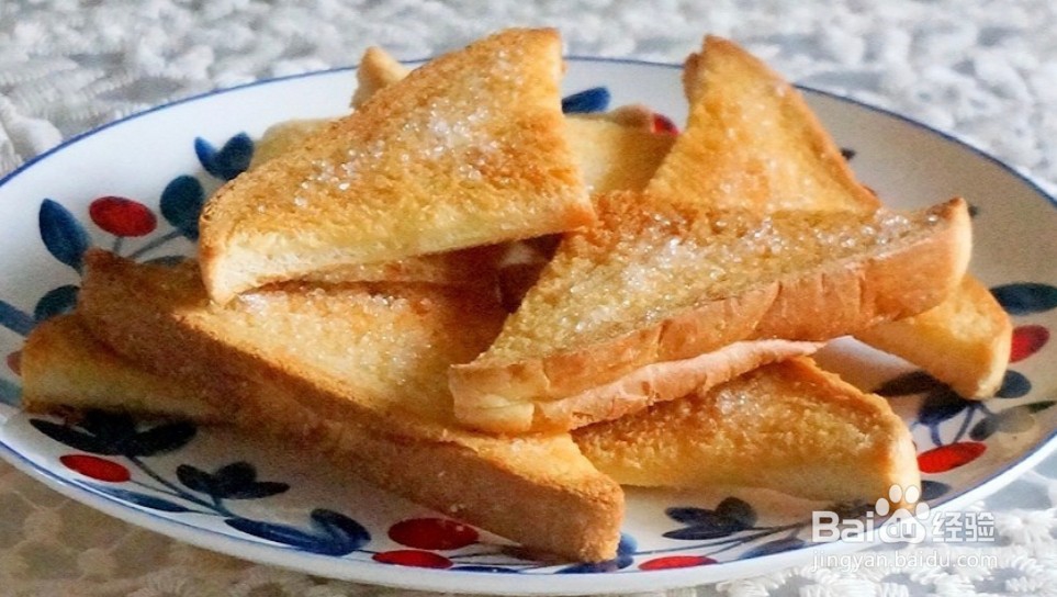 吐司片加蜂蜜香甜酥脆你吃过吗