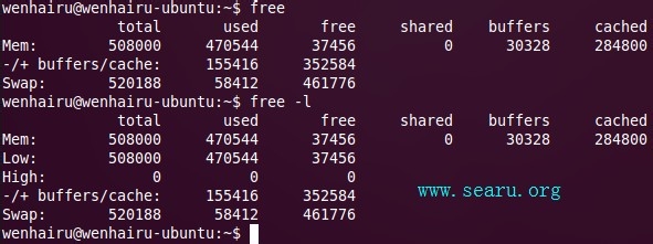 查看linux的内存使用情况