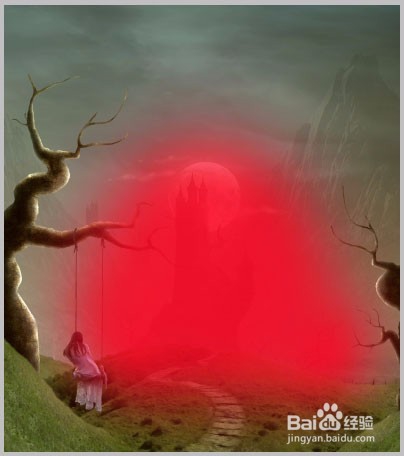 使用Photoshop制作中世纪恐怖城堡图