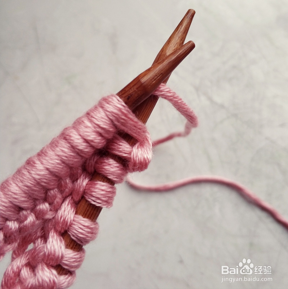 方块针的围巾织发