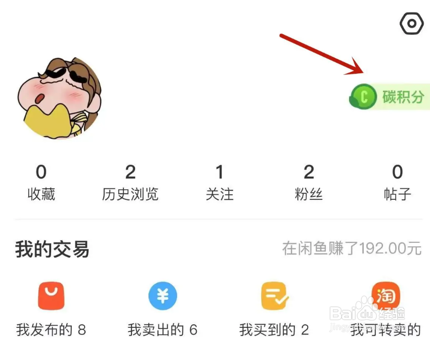 闲鱼在哪查看碳积分明细