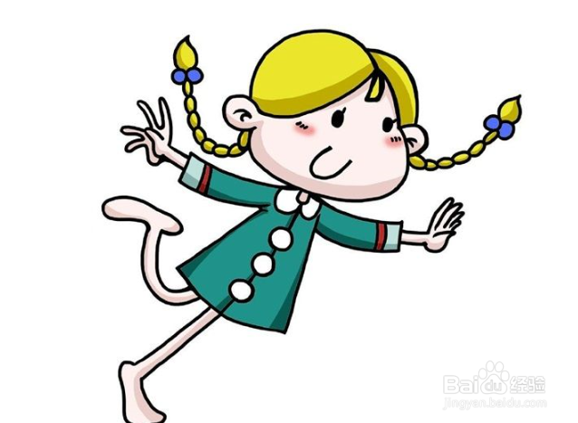 简笔画----跳舞的小女孩怎么画简单好看