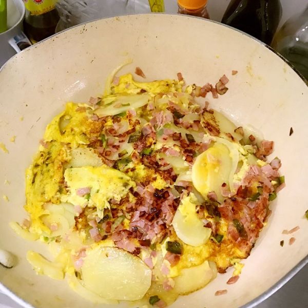 火腿鸡蛋煎土豆