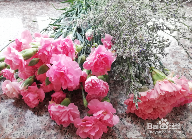 怎样制作漂亮的康乃馨花束