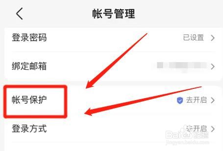 百度网盘用户名登录保护功能在哪关闭
