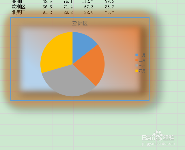 如何调整word饼状图渐变填充色标的颜色？