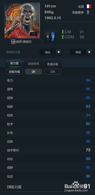 FIFA OL3荣耀赛季球员推荐（中前卫篇）