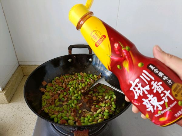 川香麻辣毛豆炒肉沫
