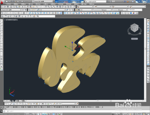 CAD三维建模——立体logo制作教程