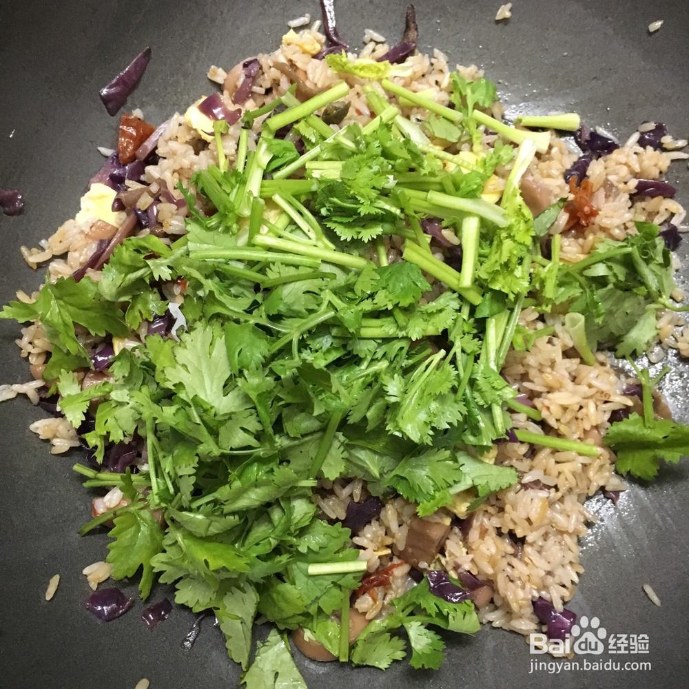 剩下的紫甘蓝怎么做成炒饭