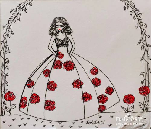 插画教程之时装模特露丝