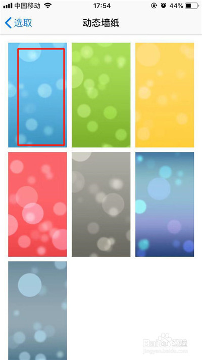 iPhone设置动态壁纸的操作流程