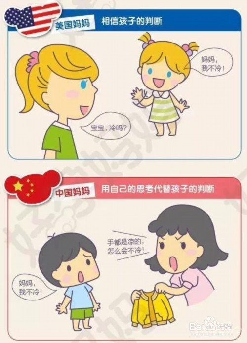 有一种冷叫妈妈觉得你冷!中美育儿的差异!