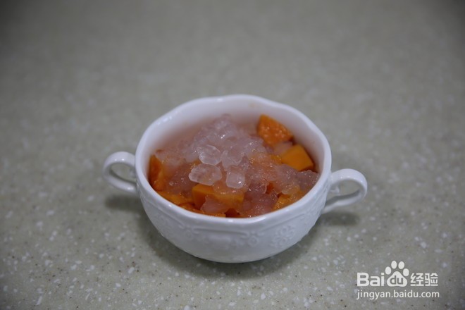 木瓜牛奶炖雪蛤