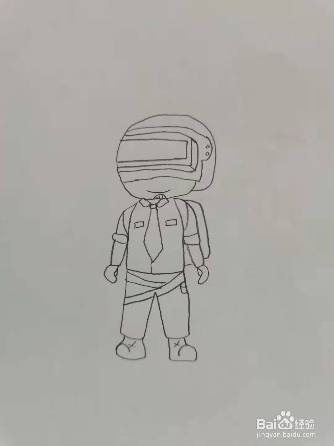 吃鸡战士怎么画