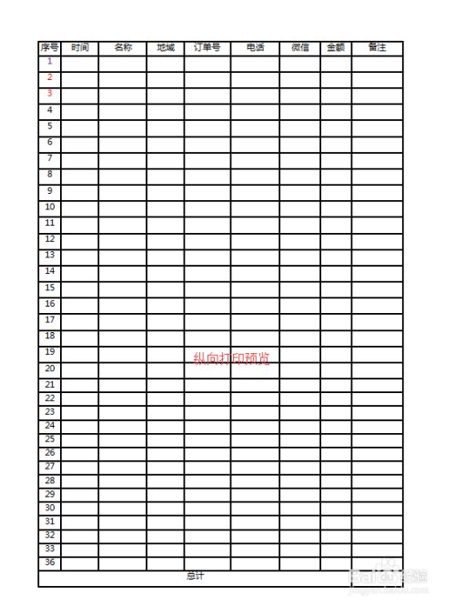 Excel表格如何调整横向和纵向打印