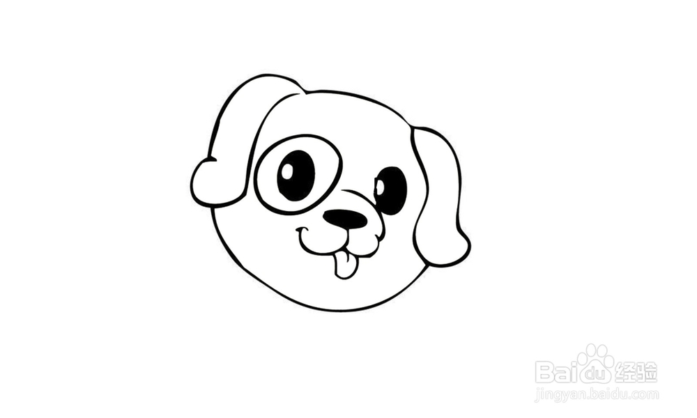 如何画出一个可爱小狗?