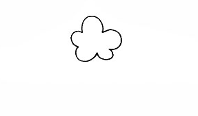 手绘简笔画之梅花的画法