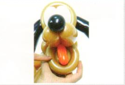 魔法气球造型系列之精品气球小狗