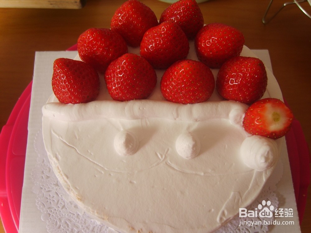 草莓圣诞老人蛋糕