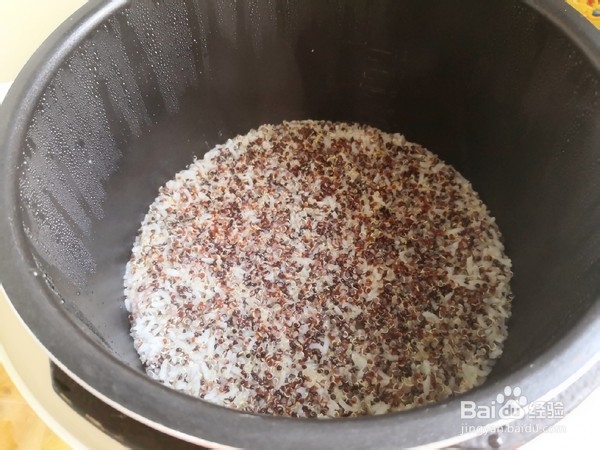 三色藜麦鲜虾饭团