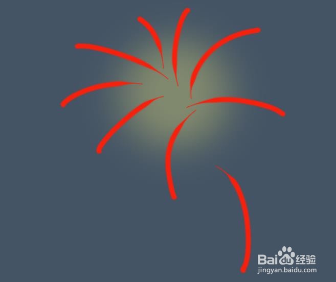 SketchBook怎么画烟花