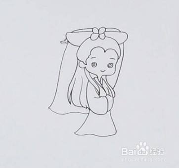 简笔画系列-怎么画白娘子简笔画