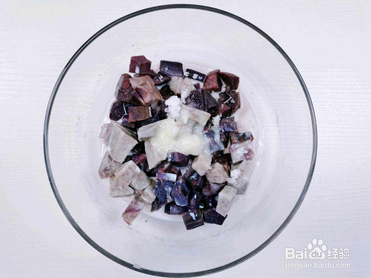 紫薯芋泥仙豆糕的做法