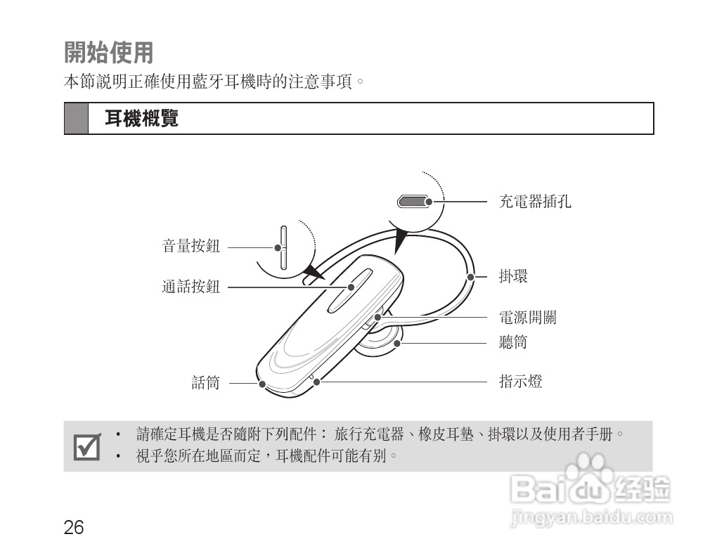 三星HM110蓝牙耳机使用说明书:[3]