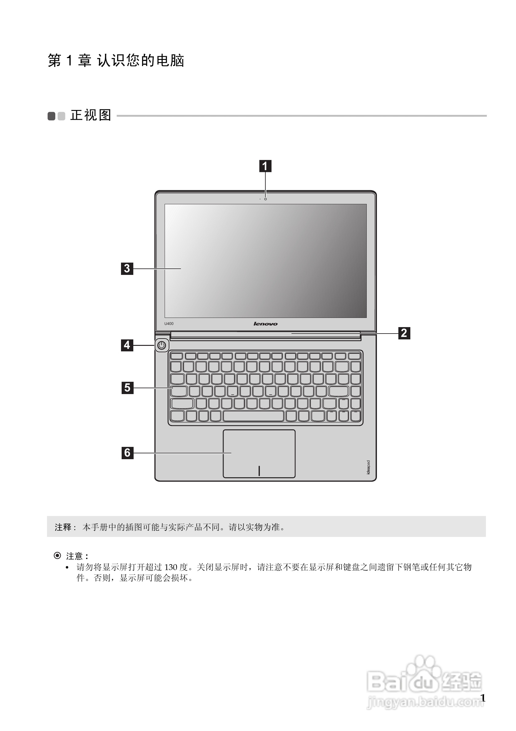 Lenovo联想U300s笔记本电脑说明书:[1]
