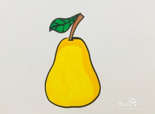 梨的简笔画怎么画